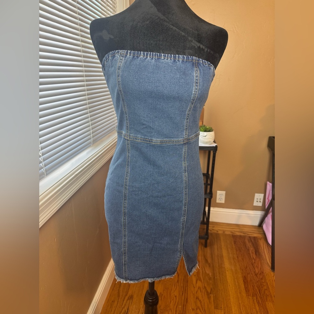 Kittenish Blue Denim Outfit
